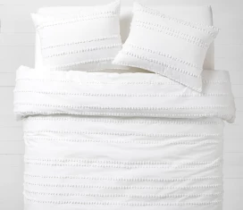 Dormify Billie Pom Pom Stripe Comforter and Sham Set