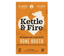 Kettle And Fire Mushroom Chicken Bone Broth