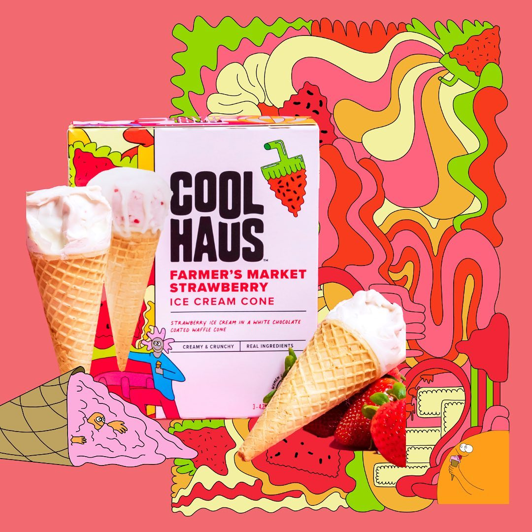 Coolhaus Strawberry Ice Cream