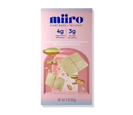 Miiro White Chocolate Bar With Crispy Almond Pieces