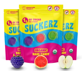 Suckerz  Organic Hard Candy Pieces
