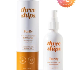 Three Ships Purify Aloe + Amino Acid Gel Cleanser