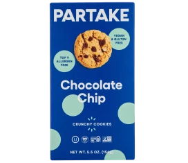 Partake Crunchy Chocolate Chip Cookies
