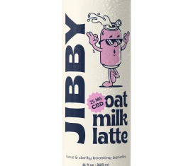 Jibby CBD Coffee Oat Milk Latte with CBD