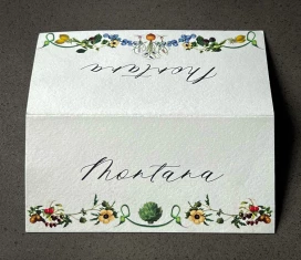 Written Ceremony Montana Place Cards