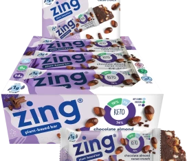 Zing Bars Keto Chocolate Almond Cacao Crunch