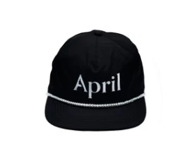 April Skateboard Chrome Logo-Hat Black