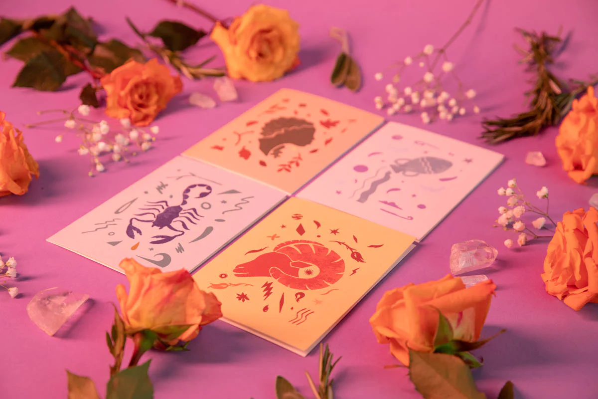 Aya Paper Co Astrology Greeting Card Set